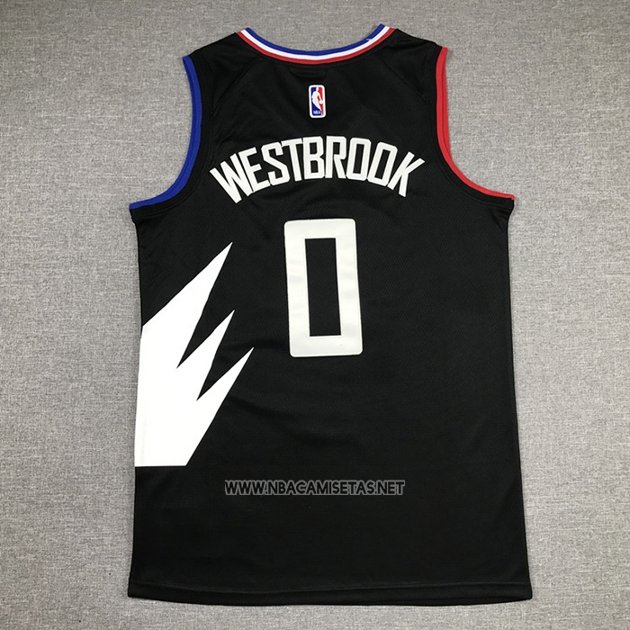 Camiseta Los Angeles Clippers Russell Westbrook NO 0 Statement 2022-23 Negro